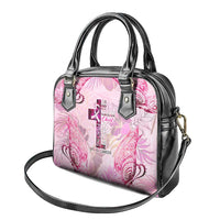 Breast Cancer Polynesian Shoulder Handbag I Can Do All Things Through Christ