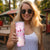 Breast Cancer Polynesian Skinny Tumbler I Can Do All Things Through Christ