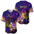 Wallis and Futuna Baseball Jersey Whale Hibiscus Polynesian