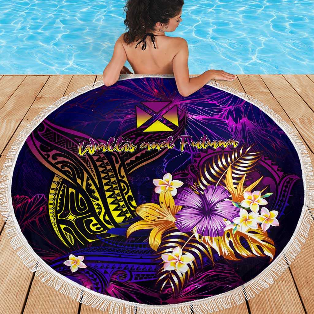 Wallis and Futuna Beach Blanket Whale Hibiscus Polynesian