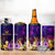 Wallis and Futuna 4 in 1 Can Cooler Tumbler Whale Hibiscus Polynesian