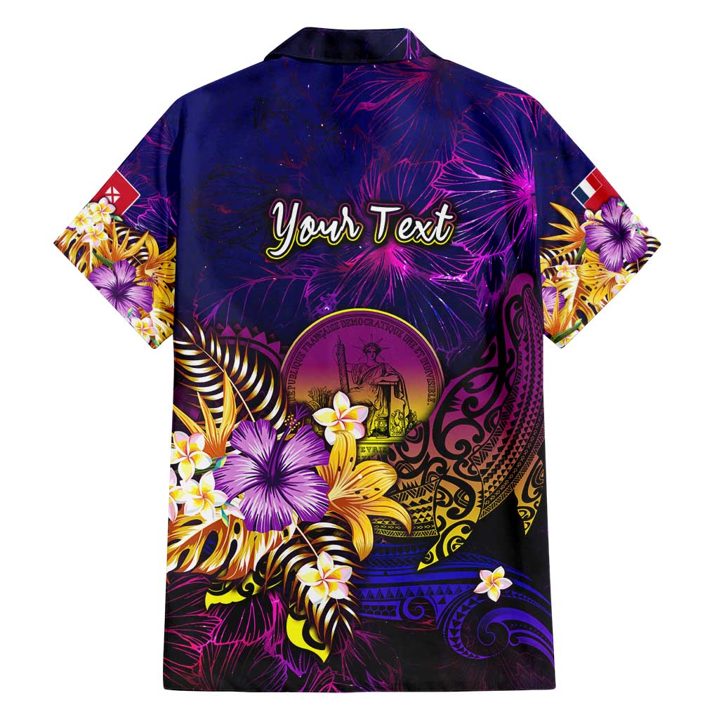 Wallis and Futuna Family Matching Off Shoulder Short Dress and Hawaiian Shirt Whale Hibiscus Polynesian