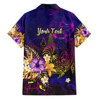 New Caledonia Family Matching Puletasi and Hawaiian Shirt Whale Hibiscus Polynesian