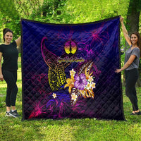 New Caledonia Quilt Whale Hibiscus Polynesian