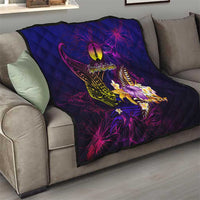 New Caledonia Quilt Whale Hibiscus Polynesian