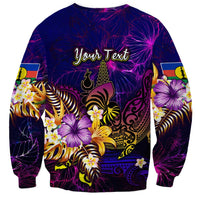 New Caledonia Sweatshirt Whale Hibiscus Polynesian