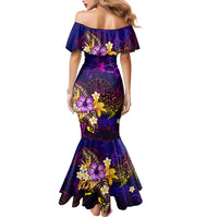 Tahiti French Polynesia Family Matching Mermaid Dress and Hawaiian Shirt Whale Hibiscus Polynesian DT02 - Polynesian Pride