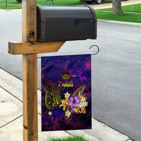 Tahiti French Polynesia Garden Flag Whale Hibiscus Polynesian