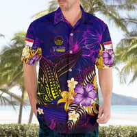 Tahiti French Polynesia Hawaiian Shirt Whale Hibiscus Polynesian