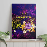 Cook Islands Canvas Wall Art Whale Hibiscus Polynesian