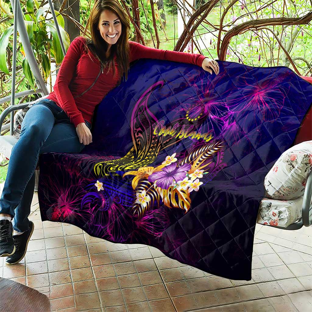 Cook Islands Quilt Whale Hibiscus Polynesian DT02 - Polynesian Pride