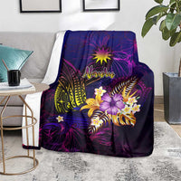 Nauru Blanket Whale Hibiscus Polynesian