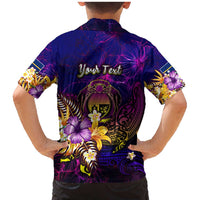 Nauru Family Matching Mermaid Dress and Hawaiian Shirt Whale Hibiscus Polynesian