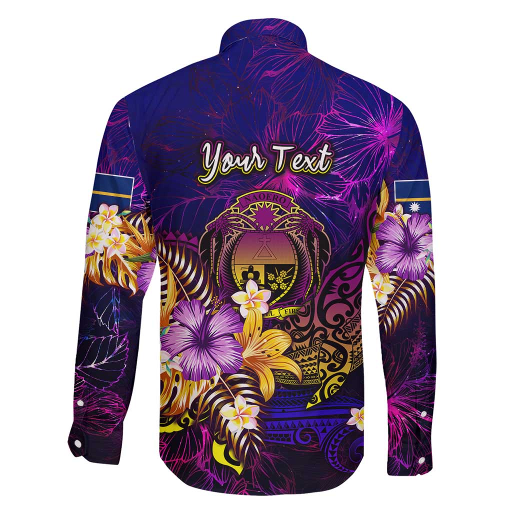 Nauru Family Matching Short Sleeve Bodycon Dress and Hawaiian Shirt Whale Hibiscus Polynesian