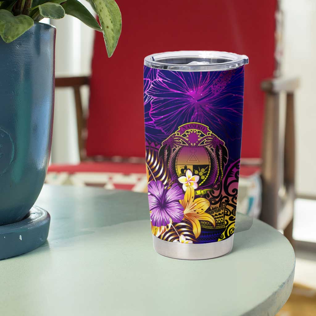 Nauru Tumbler Cup Whale Hibiscus Polynesian