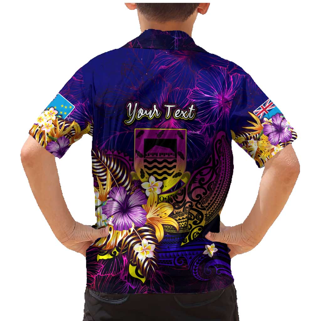 Tuvalu Family Matching Mermaid Dress and Hawaiian Shirt Whale Hibiscus Polynesian