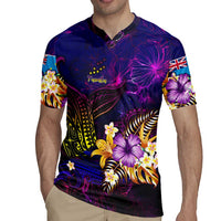 Tuvalu Rugby Jersey Whale Hibiscus Polynesian DT02 - Polynesian Pride