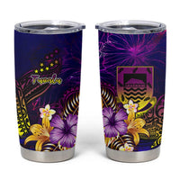 Tuvalu Tumbler Cup Whale Hibiscus Polynesian