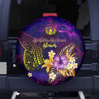 Northern Mariana Islands Spare Tire Cover Whale Hibiscus Polynesian
