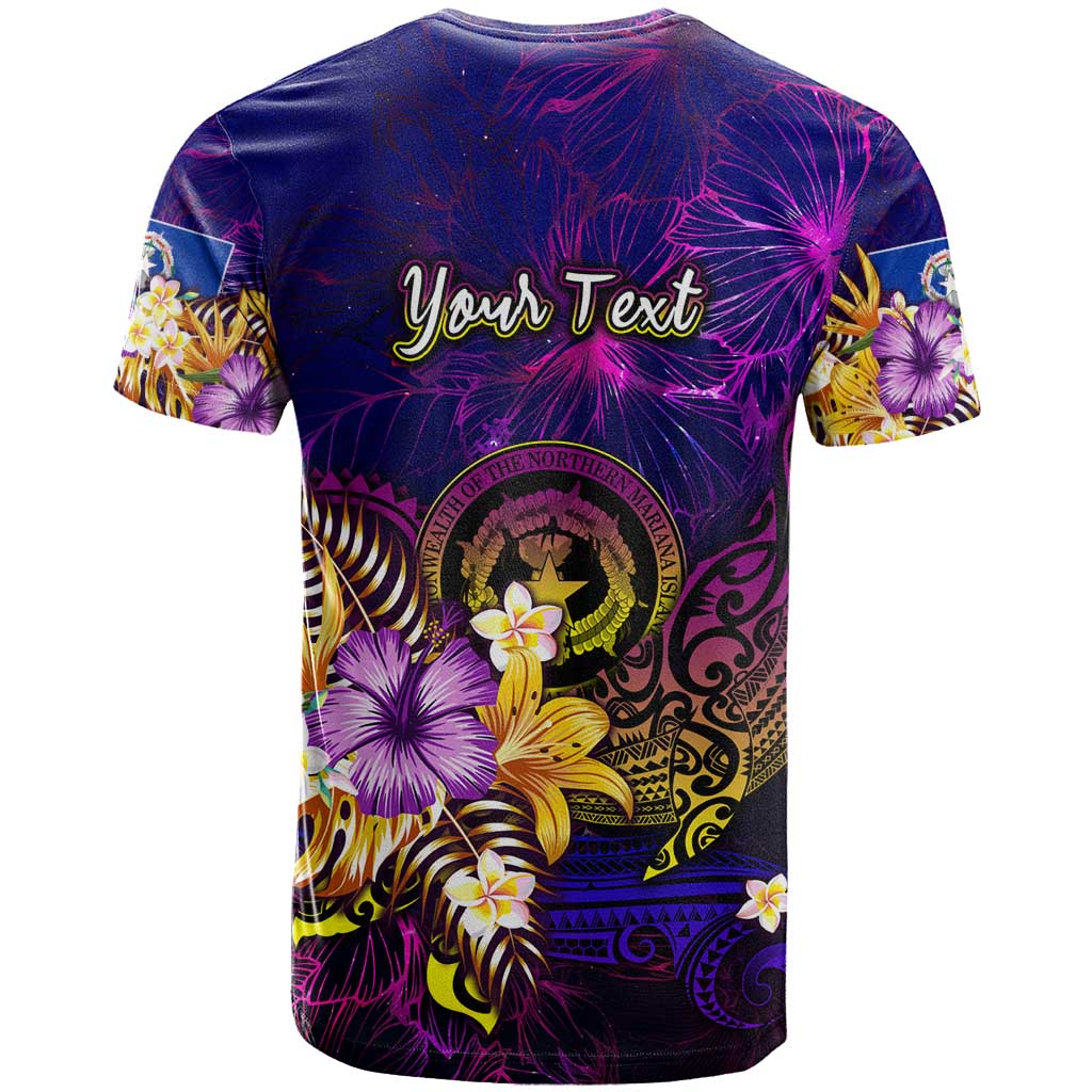 Northern Mariana Islands T Shirt Whale Hibiscus Polynesian