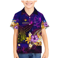 Marshall Islands Family Matching Mermaid Dress and Hawaiian Shirt Whale Hibiscus Polynesian
