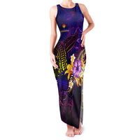 Marshall Islands Family Matching Tank Maxi Dress and Hawaiian Shirt Whale Hibiscus Polynesian