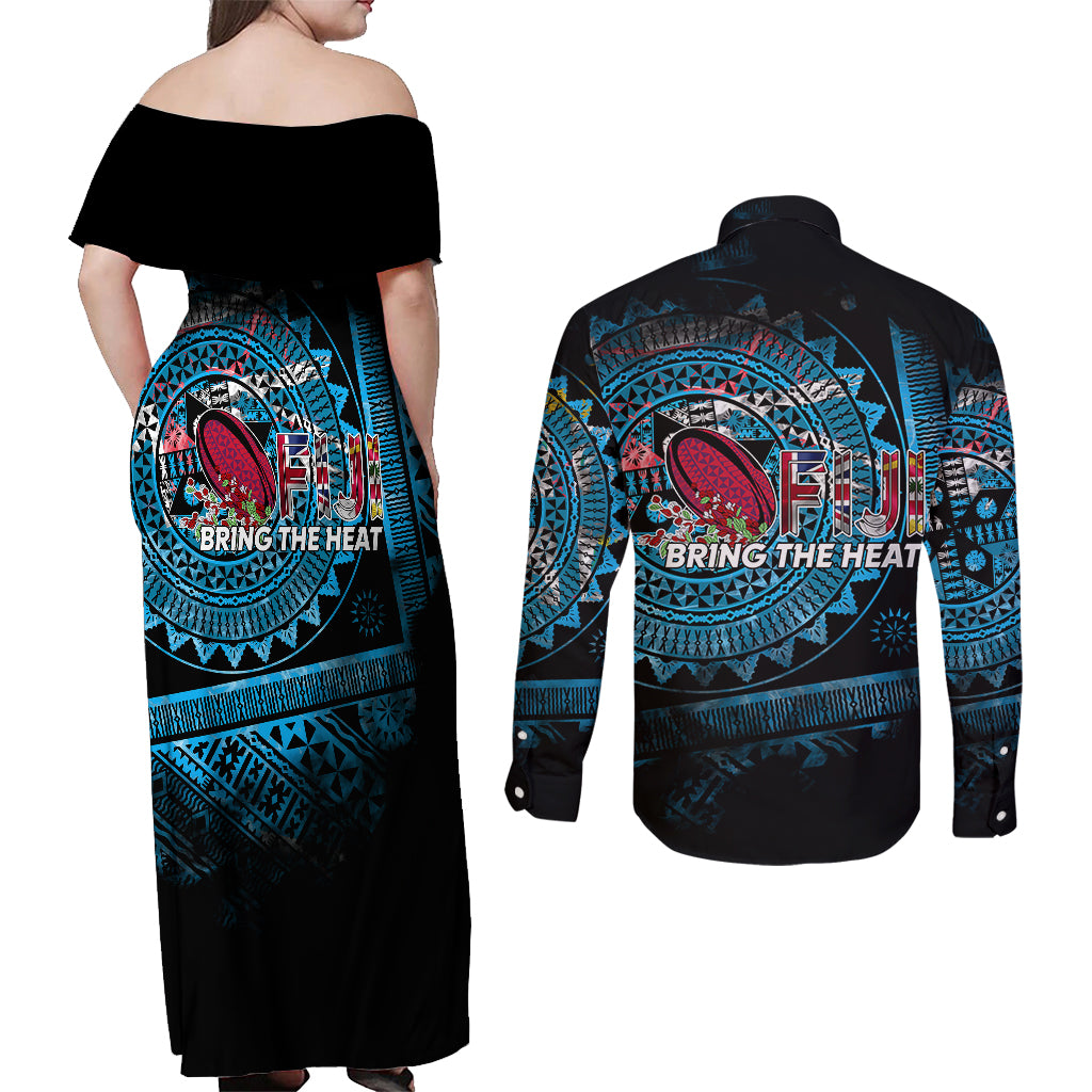 fiji-rugby-couples-matching-off-shoulder-maxi-dress-and-long-sleeve-button-shirts-bring-the-heat