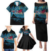 Fiji Rugby Family Matching Puletasi Dress and Hawaiian Shirt Bring The Heat DT02 - Polynesian Pride