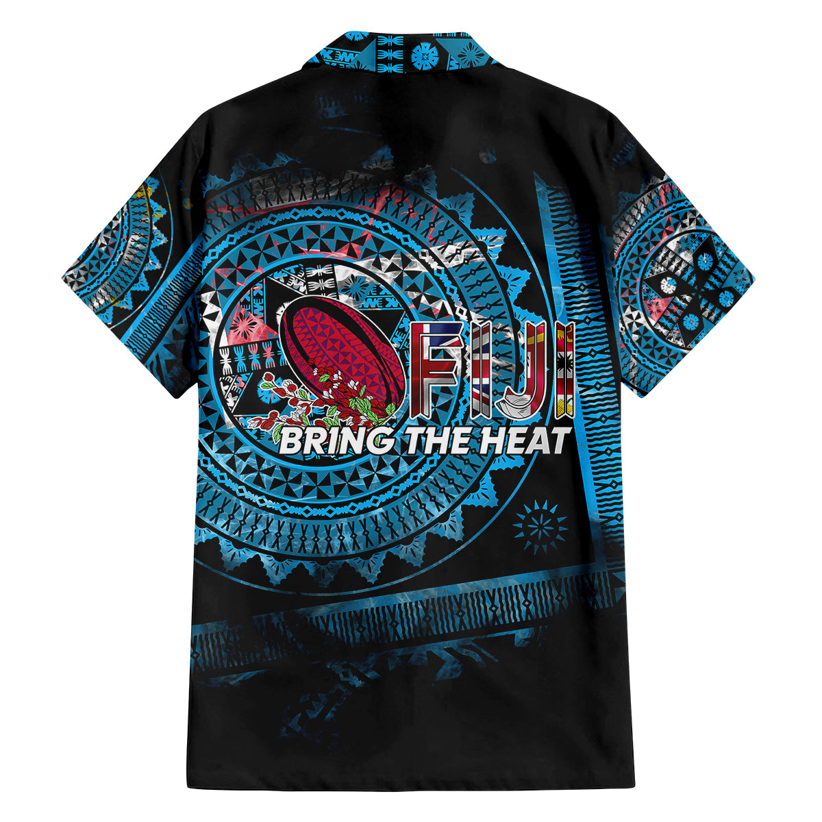 Fiji Rugby Family Matching Summer Maxi Dress and Hawaiian Shirt Bring The Heat DT02 - Polynesian Pride