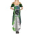 Personalised New Zealand Warriors Summer Maxi Dress Maori Silver Fern Green DT02 - Polynesian Pride