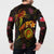 Wallis and Futuna Button Sweatshirt Octopus Plumeria Polynesian Tattoo