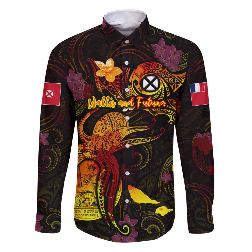 Wallis and Futuna Family Matching Mermaid Dress and Hawaiian Shirt Octopus Plumeria Polynesian Tattoo