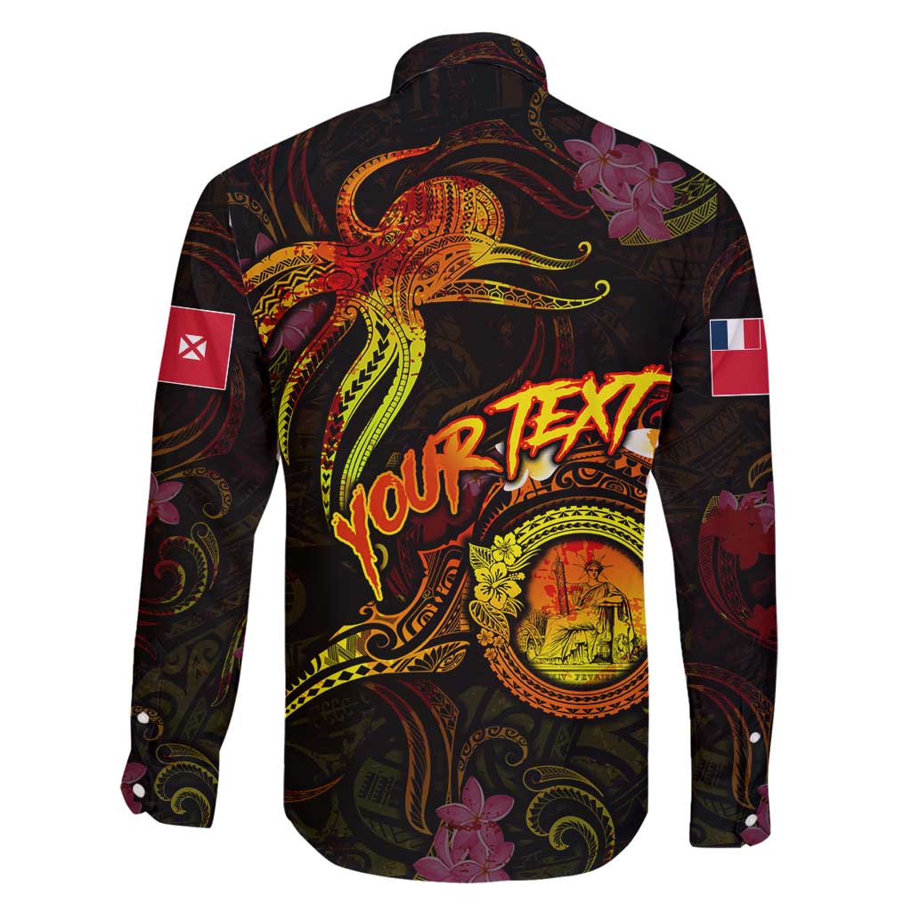 Wallis and Futuna Family Matching Puletasi and Hawaiian Shirt Octopus Plumeria Polynesian Tattoo