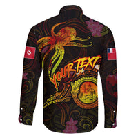 Wallis and Futuna Family Matching Summer Maxi Dress and Hawaiian Shirt Octopus Plumeria Polynesian Tattoo