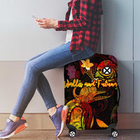 Wallis and Futuna Luggage Cover Octopus Plumeria Polynesian Tattoo