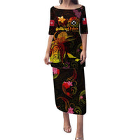 Wallis and Futuna Puletasi Octopus Plumeria Polynesian Tattoo