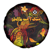 Wallis and Futuna Spare Tire Cover Octopus Plumeria Polynesian Tattoo