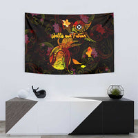 Wallis and Futuna Tapestry Octopus Plumeria Polynesian Tattoo