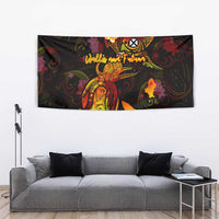 Wallis and Futuna Tapestry Octopus Plumeria Polynesian Tattoo