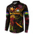 New Caledonia Button Sweatshirt Octopus Plumeria Polynesian Tattoo