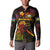 New Caledonia Button Sweatshirt Octopus Plumeria Polynesian Tattoo