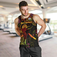 New Caledonia Men Tank Top Octopus Plumeria Polynesian Tattoo