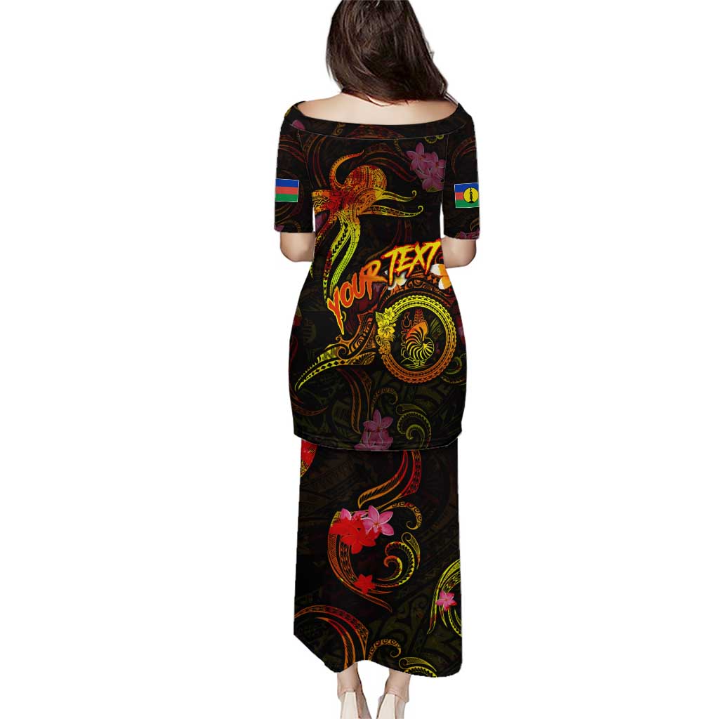 New Caledonia Puletasi Octopus Plumeria Polynesian Tattoo