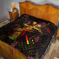 New Caledonia Quilt Octopus Plumeria Polynesian Tattoo