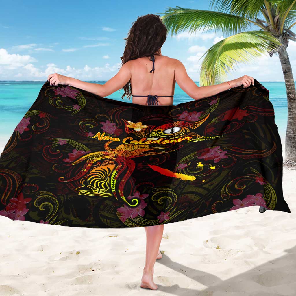 New Caledonia Sarong Octopus Plumeria Polynesian Tattoo