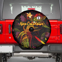 New Caledonia Spare Tire Cover Octopus Plumeria Polynesian Tattoo