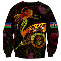 New Caledonia Sweatshirt Octopus Plumeria Polynesian Tattoo