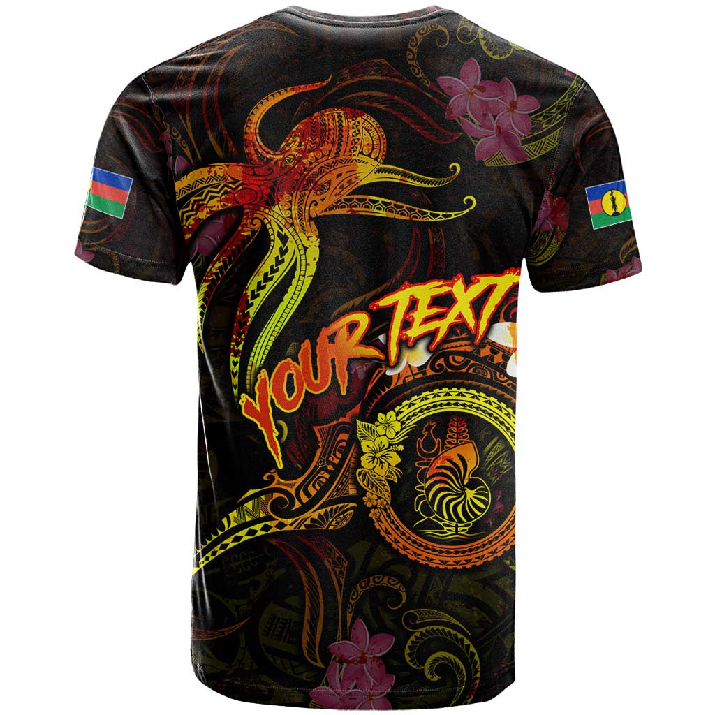 New Caledonia T Shirt Octopus Plumeria Polynesian Tattoo