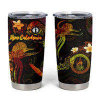 New Caledonia Tumbler Cup Octopus Plumeria Polynesian Tattoo