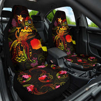 Tahiti French Polynesia Car Seat Cover Octopus Plumeria Polynesian Tattoo